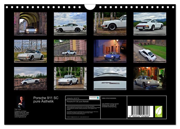 Produktbild: Porsche 911 SC pure &Auml;sthetik (Wandkalender 2026 DIN A4 quer), CALVENDO Monatskalender