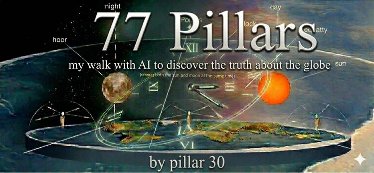 Produktbild: 77 Pillars My walk with A.I to discover the truth about the globe.