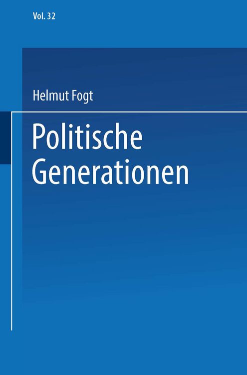 Produktbild: Politische Generationen