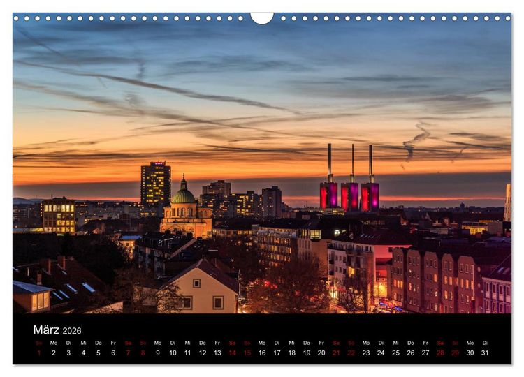 Produktbild: Hannover bei Nacht 2026 (Wandkalender 2026 DIN A3 quer), CALVENDO Monatskalender