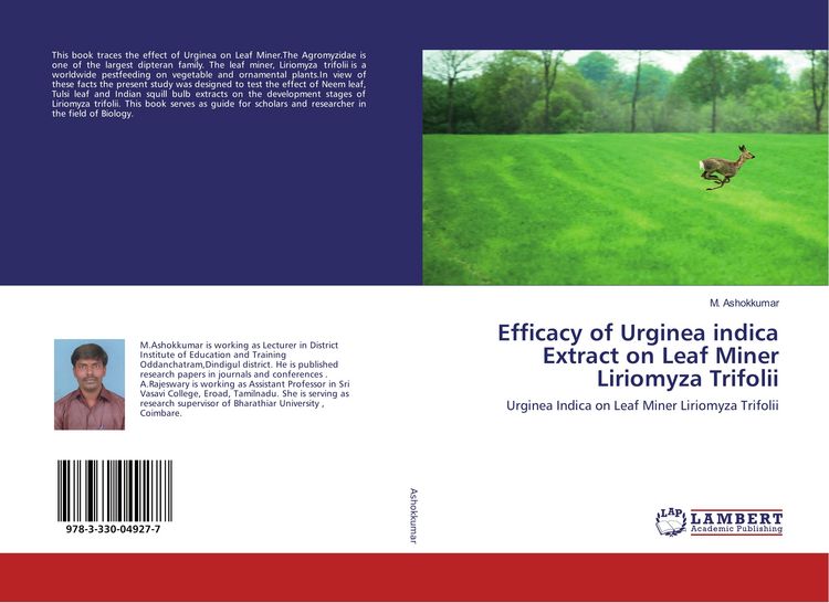 Produktbild: Efficacy of Urginea indica Extract on Leaf Miner Liriomyza Trifolii