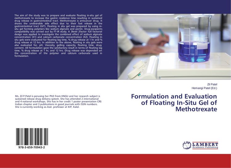 Produktbild: Formulation and Evaluation of Floating In-Situ Gel of Methotrexate