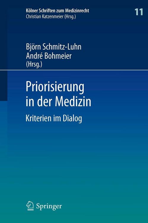 Produktbild: Priorisierung in der Medizin