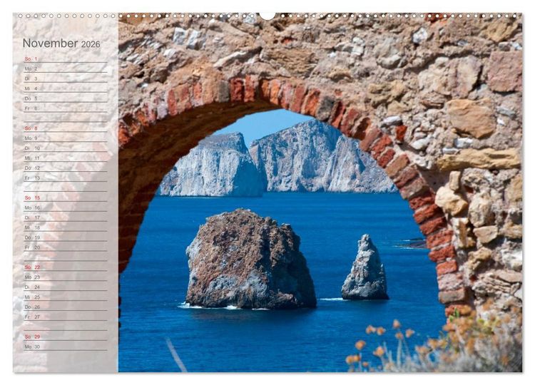 Produktbild: Die sch&ouml;nsten K&uuml;sten Italiens (Wandkalender 2026 DIN A2 quer), CALVENDO Monatskalender