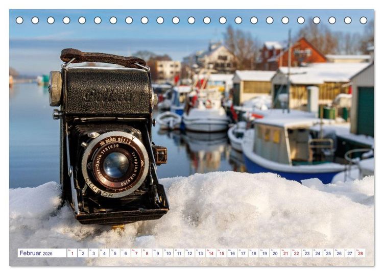 Produktbild: Alte Fotoapparate, Augenzeugen der Zeit (Tischkalender 2026 DIN A5 quer), CALVENDO Monatskalender