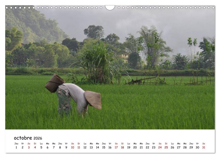 Produktbild: Vietnam du Nord au Sud (Calendrier mural 2026 DIN A3 vertical), CALVENDO calendrier mensuel