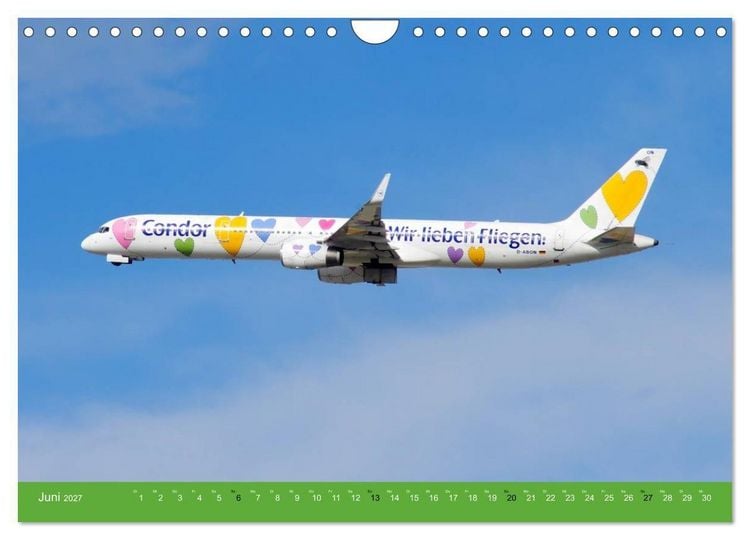 Produktbild: Die sch&ouml;nsten Flugzeug-Bemalungen (Wandkalender 2027 DIN A4 quer), CALVENDO Monatskalender
