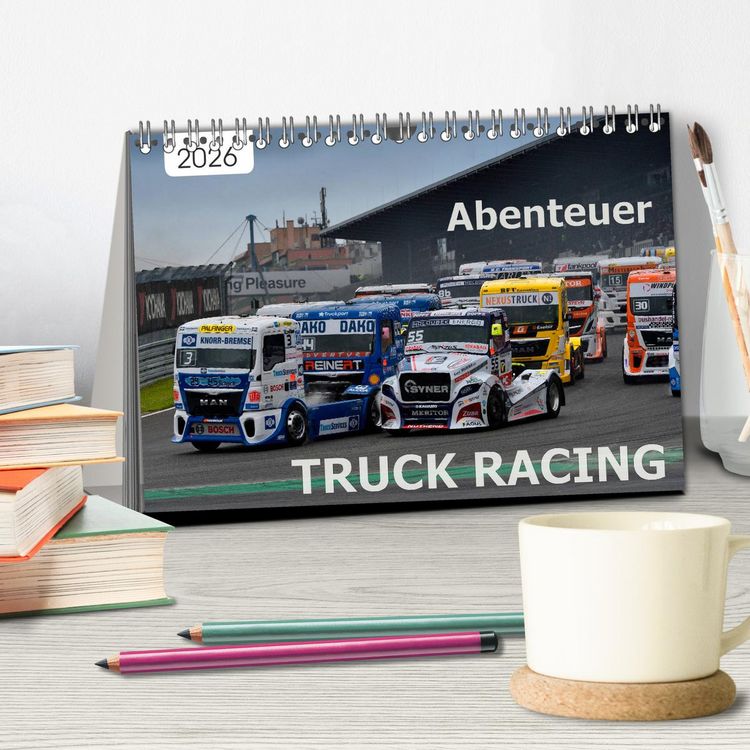 Produktbild: Abenteuer TRUCK RACING (Tischkalender 2026 DIN A5 quer), CALVENDO Monatskalender