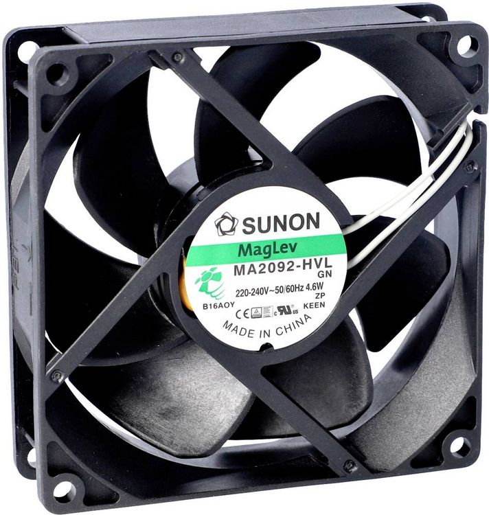 Produktbild: Sunon CF2092HVL-1000U-999 Axiall&uuml;fter 230 V/AC 88.32 m&sup3;/h (L x B x H) 25 x 92 x 92mm