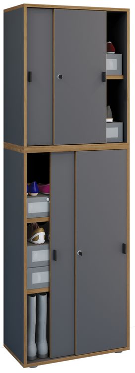 Produktbild: B&uuml;roschrank Aktenschrank Schiebet&uuml;ren Salia 5fach