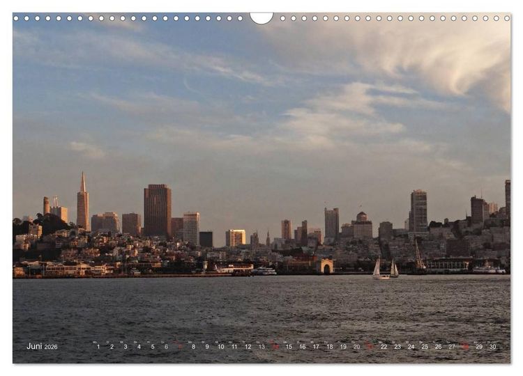 Produktbild: San Francisco Westk&uuml;ste USA (Wandkalender 2026 DIN A3 quer), CALVENDO Monatskalender