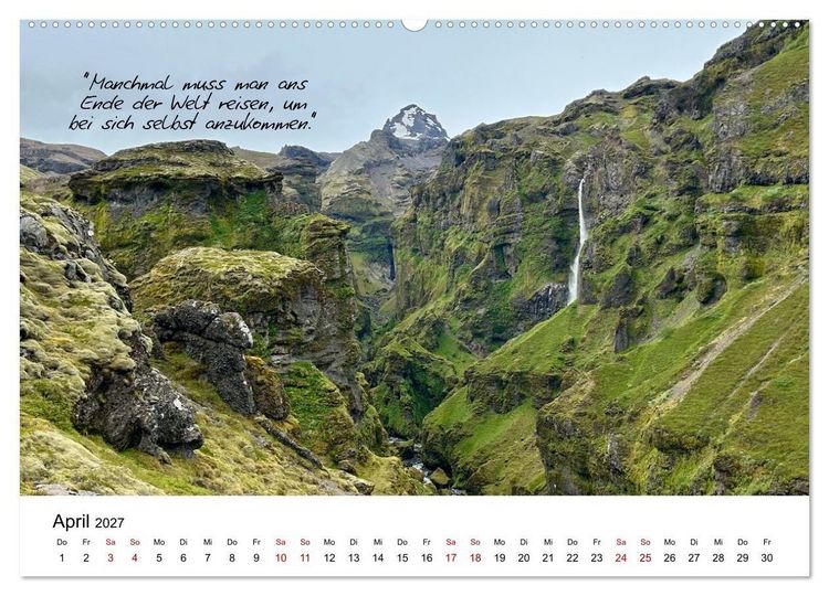 Produktbild: Islandherzen (Wandkalender 2027 DIN A2 quer), CALVENDO Monatskalender