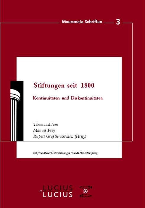 Produktbild: Stiftungen seit 1800