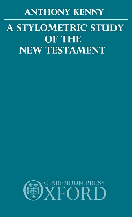 Produktbild: A Stylometric Study of the New Testament
