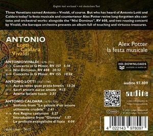 Produktbild: ANTONIO: Lotti-Caldara-Vivaldi