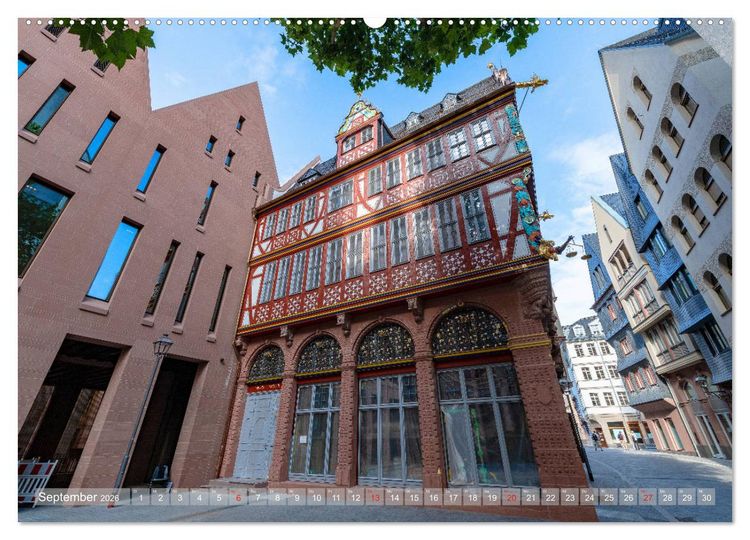 Produktbild: Frankfurts Neue Altstadt (hochwertiger Premium Wandkalender 2026 DIN A2 quer), Kunstdruck in Hochglanz