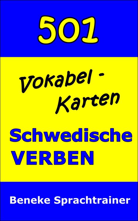 Produktbild: Vokabel-Karten Schwedische Verben