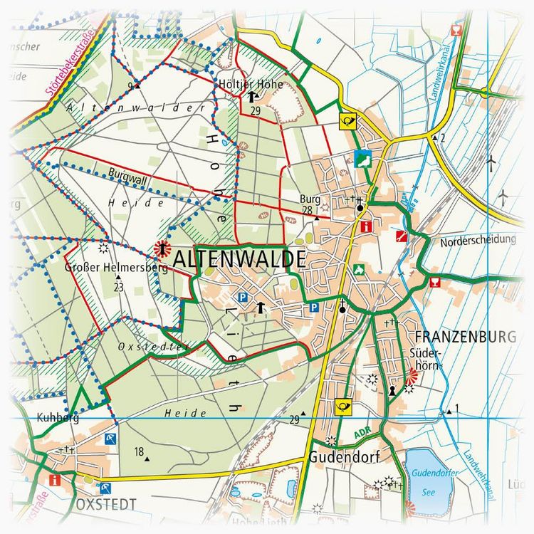 Produktbild: Cuxhaven und umzu (mit Stadtplan) 1:60 000