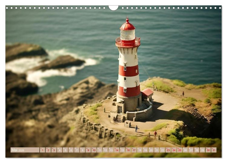 Produktbild: Miniaturwelt - Sehnsuchtsort Nordseek&uuml;ste (Wandkalender 2026 DIN A3 quer), CALVENDO Monatskalender