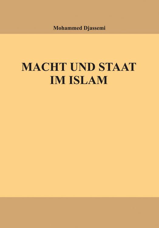 Produktbild: Macht und Staat im Islam