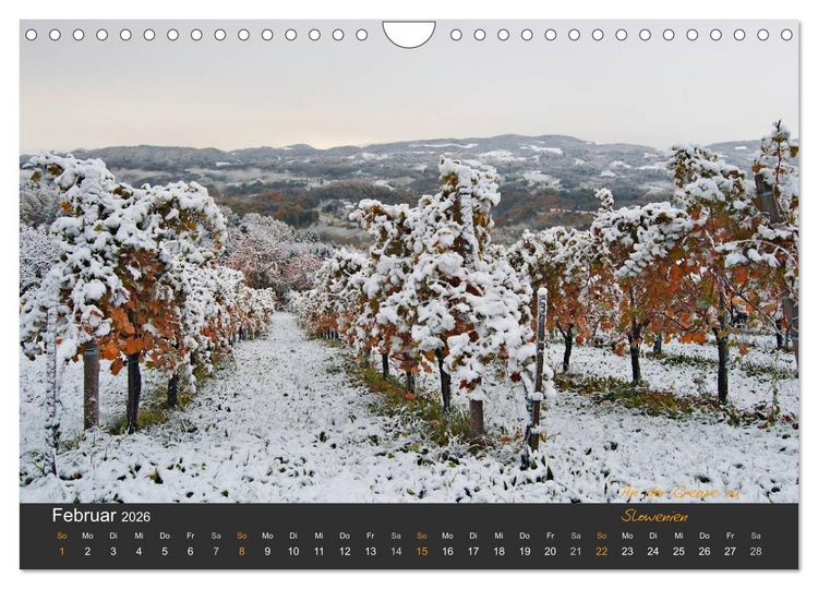 Produktbild: Die S&uuml;dsteirischen Weinstrasse (Wandkalender 2026 DIN A4 quer), CALVENDO Monatskalender