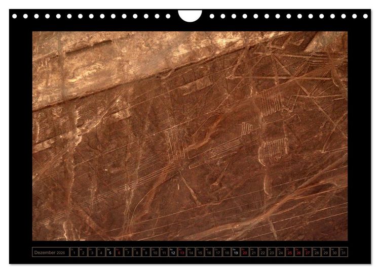Produktbild: Die NAZCA Linien - Geheimnisvolle Figuren (Wandkalender 2026 DIN A4 quer), CALVENDO Monatskalender