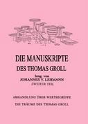 Produktbild: Die Manuskripte des Thomas Groll Teil II