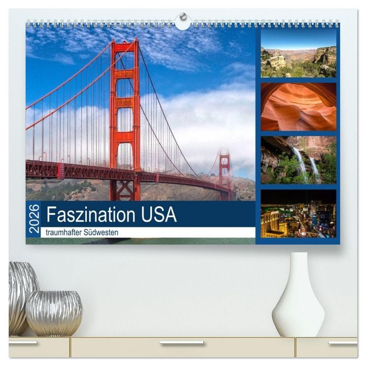 Produktbild: Faszination USA - traumhafter S&uuml;dwesten (hochwertiger Premium Wandkalender 2026 DIN A2 quer), Kunstdruck in Hochglanz