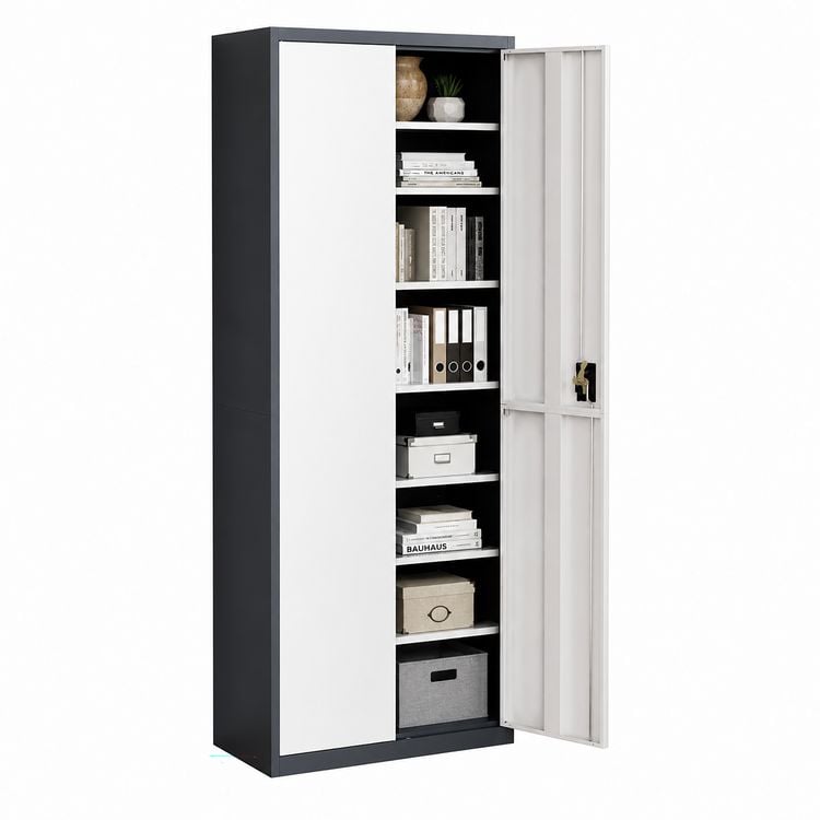 Produktbild: Stahl Schuhschrank Malivo 80 x 180 x 40 cm