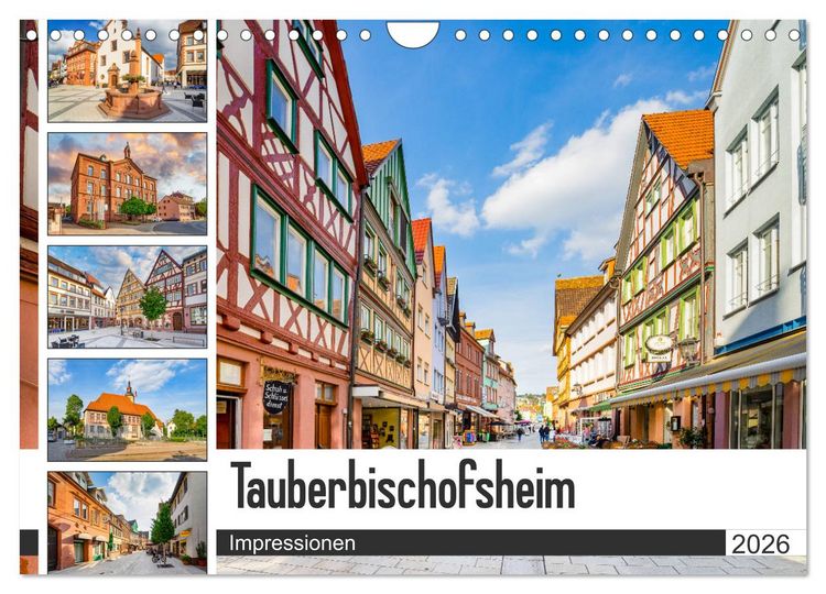 Produktbild: Tauberbischofsheim Impressionen (Wandkalender 2026 DIN A4 quer), CALVENDO Monatskalender