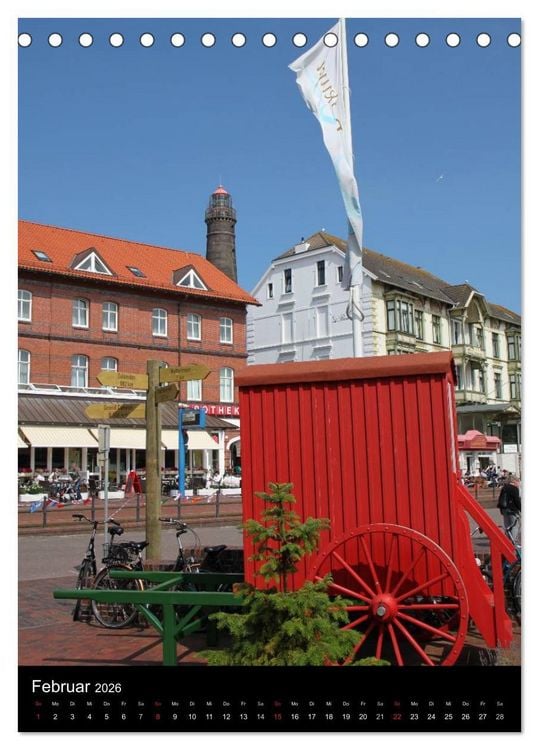 Produktbild: Borkum (Tischkalender 2026 DIN A5 hoch), CALVENDO Monatskalender