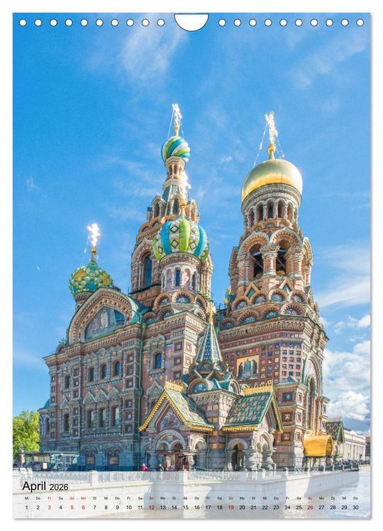 Produktbild: St. Petersburg - Russische Ostseemetropole (Wandkalender 2026 DIN A4 hoch), CALVENDO Monatskalender