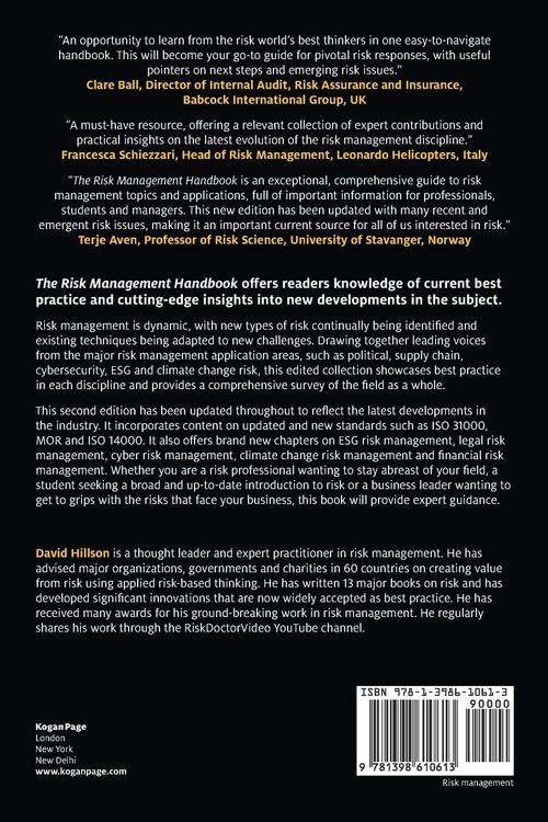 Produktbild: The Risk Management Handbook