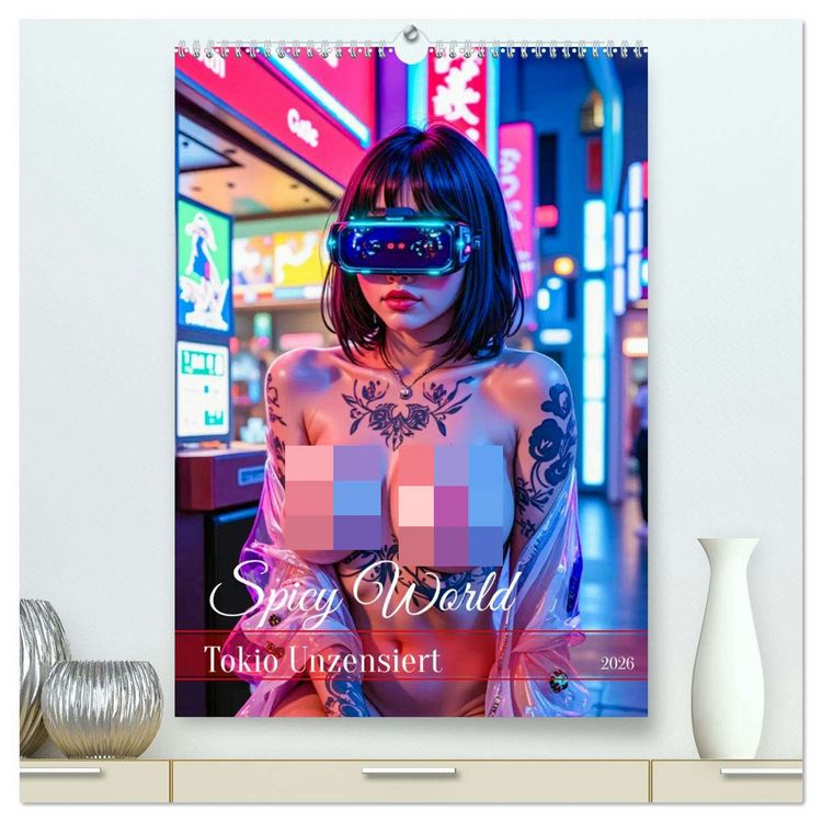 Produktbild: Spicy World - Tokio Unzensiert (hochwertiger Premium Wandkalender 2026 DIN A2 hoch), Kunstdruck in Hochglanz