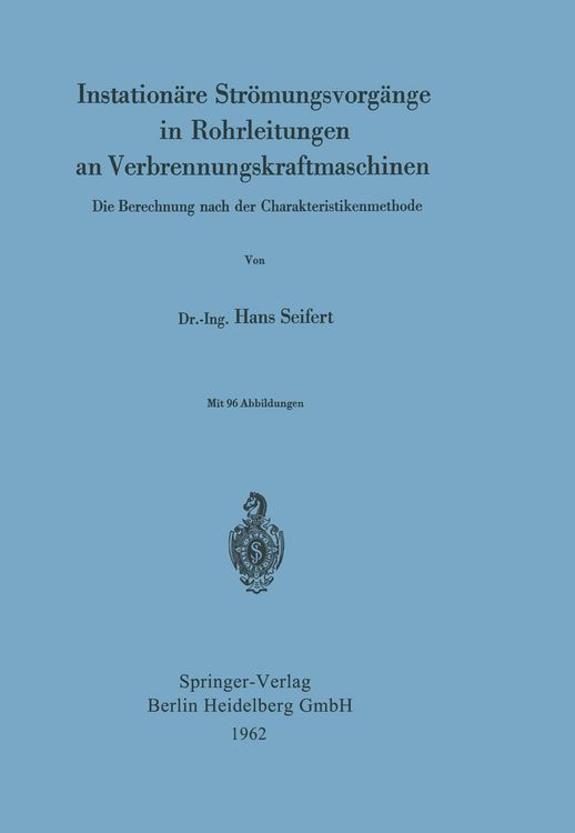 Produktbild: Instation&auml;re Str&ouml;mungsvorg&auml;nge in Rohrleitungen an Verbrennungskraftmaschinen
