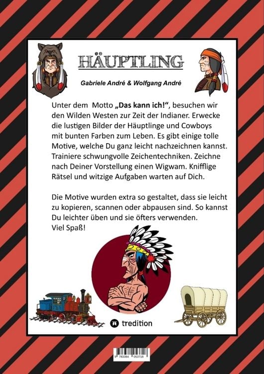 Produktbild: CRAFTBOOK - H&Auml;UPTLING - INDIANER - WIGWAM - PFERDE - TOMAHAWKS - TIPI - EISENBAHN - MALMOTIVE - KNIFFLIGE R&Auml;TSEL - TUTORIAL - LUSTIGE AUFGABEN