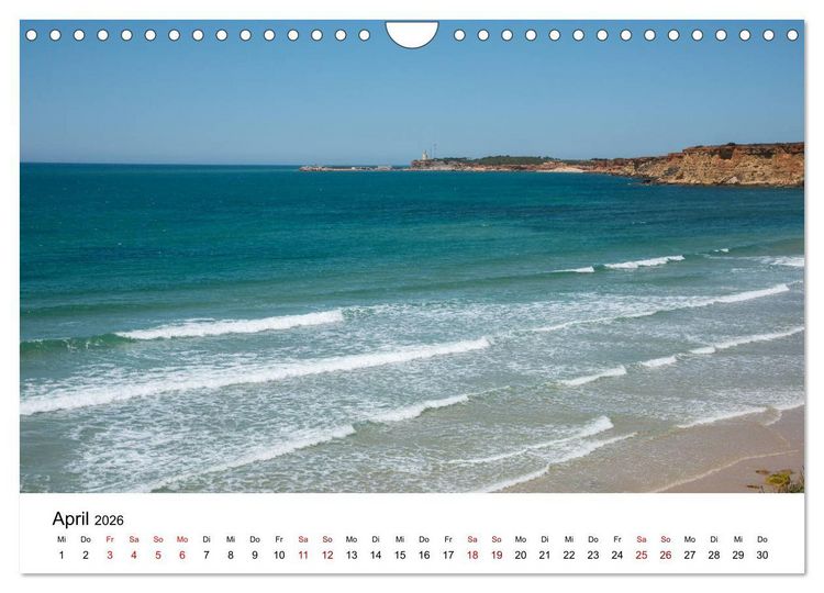 Produktbild: Andalusien - Landschaften rund um Conil de la Frontera (Wandkalender 2026 DIN A4 quer), CALVENDO Monatskalender