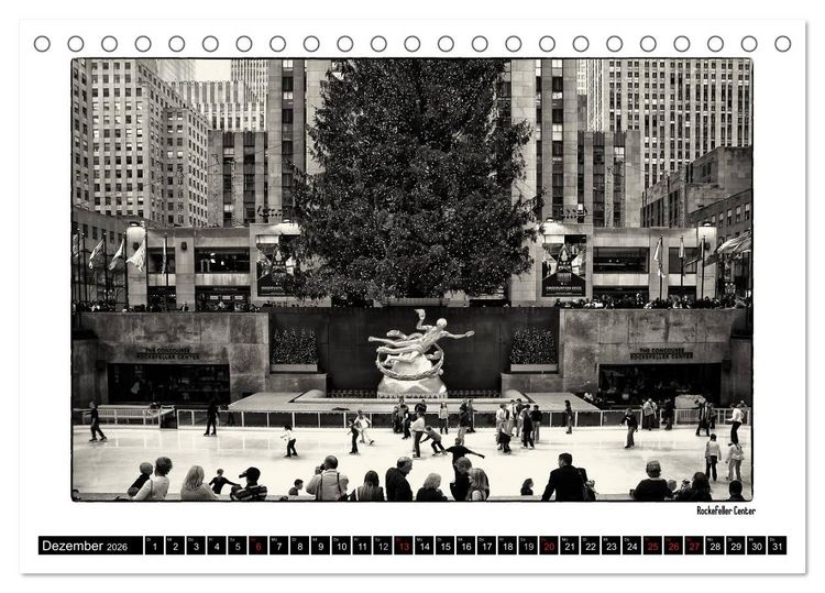 Produktbild: Manhattan Memories - Erinnerungen an New York (Tischkalender 2026 DIN A5 quer), CALVENDO Monatskalender