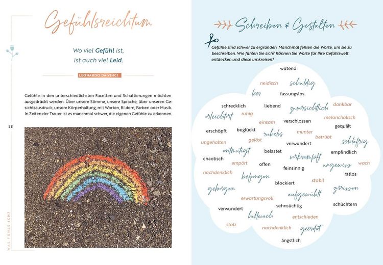 Produktbild: Zur&uuml;ck ins Leben &ndash; Mein pers&ouml;nliches Trauerarbeits-Buch