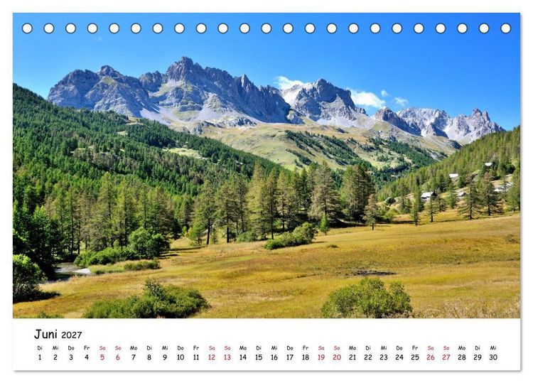 Produktbild: Franz&ouml;sische Alpen - Route des Grandes Alpes (Tischkalender 2027 DIN A5 quer), CALVENDO Monatskalender
