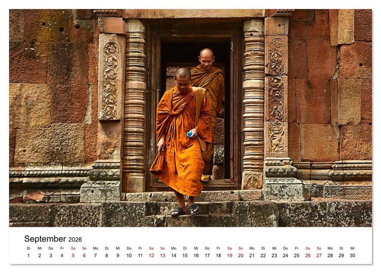 Produktbild: Sehnsuchtsland Thailand (Tischkalender 2026 DIN A5 quer), CALVENDO Monatskalender