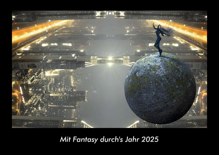 Produktbild: Mit Fantasy durch's Jahr 2025 Fotokalender DIN A3