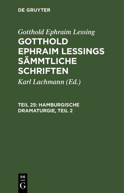 Produktbild: Hamburgische Dramaturgie, Teil 2
