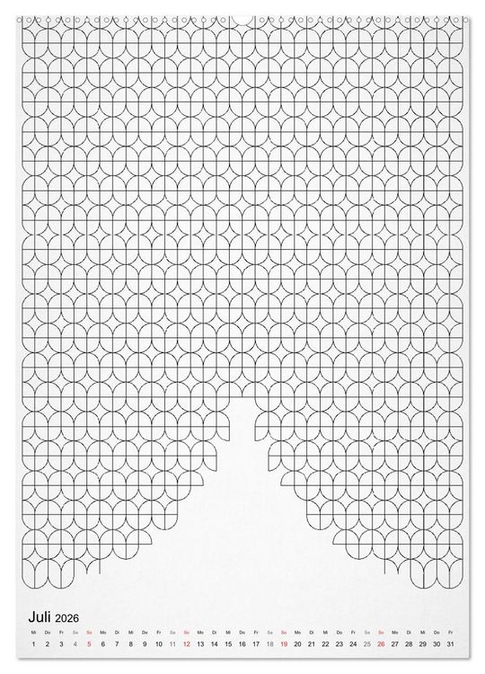 Produktbild: Geometric Graphik Art (hochwertiger Premium Wandkalender 2026 DIN A2 hoch), Kunstdruck in Hochglanz