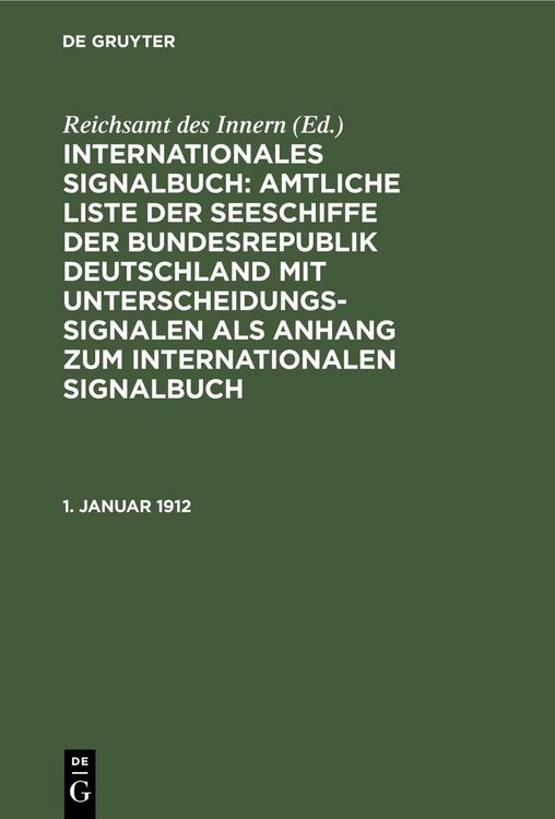 Produktbild: 1. Januar 1912