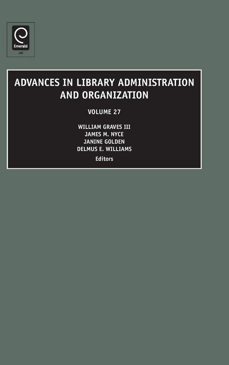 Produktbild: Advances in Library Administration and Organization