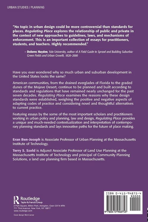 Produktbild: Regulating Place