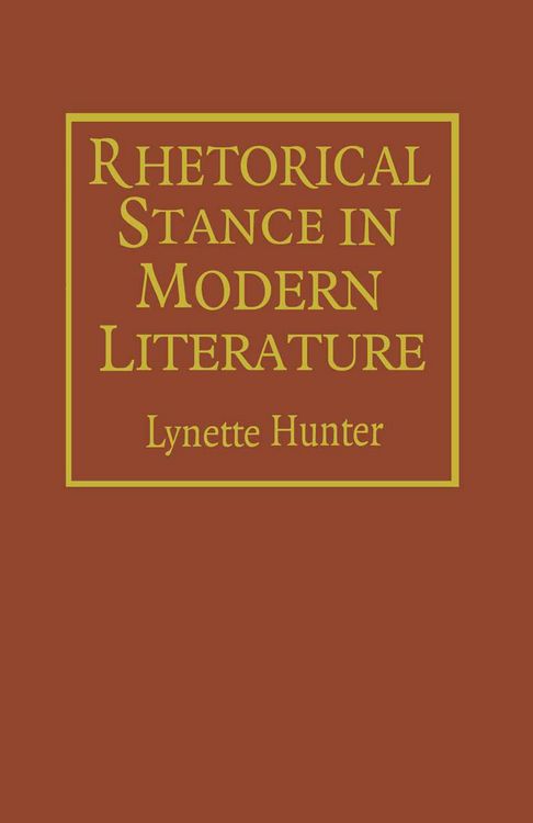 Produktbild: Rhetorical Stance in Modern Literature