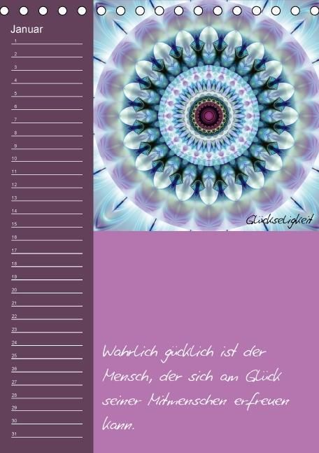 Produktbild: Mandala - Spiegel der Seele / immerw&auml;hrender Geburtstagskalender (Tischkalender immerw&auml;hrend DIN A5 hoch)