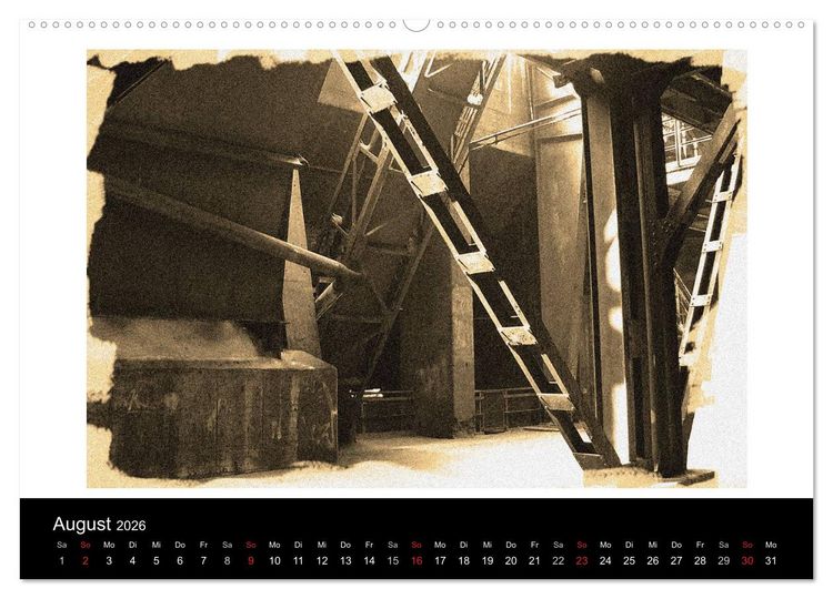 Produktbild: Landschaftspark Duisburg-Nord (hochwertiger Premium Wandkalender 2026 DIN A2 quer), Kunstdruck in Hochglanz